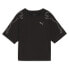 Фото #1 товара Puma Motion Cat Logo Crew Neck Short Sleeve T-Shirt Womens Black Casual Tops 679