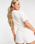 Фото #8 товара VAI21 cropped tennis zip polo top co-ord in cream