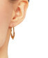 ფოტო #2 პროდუქტის Small Sculptural Draped Hoop Earrings in 14k Gold
