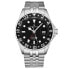 Фото #1 товара Revue Thommen Schweizer Armbanduhr Diver GMT Automatikuhr für Herren, Schwarz mit Datum, Edelstahl 42 mm 17572.2237