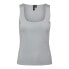 VERO MODA Million Square sleeveless T-shirt Серый, M - фото #2