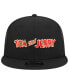 Фото #1 товара Men's Black Tom and Jerry Wordmark Trucker 9FIFTY Snapback Hat