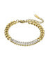 Фото #1 товара Gold-plated bracelet with zircons Fiona White Bracelet MCB23068G