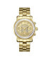 ფოტო #1 პროდუქტის Women's Laurel Diamond (1/10 ct.t.w.) 18k Gold Plated Stainless Steel Watch