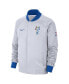 Men's White, Royal Brooklyn Nets 2022/23 City Edition Showtime Thermaflex Full-Zip Jacket