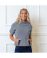 ფოტო #17 პროდუქტის Women's Short Sleeve Mock Neck Sweater