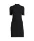 Women's Knit Rib Mock Neck Dress