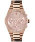 ფოტო #1 პროდუქტის Women's Hexa Multifunction Carnation Gold-Tone Stainless Steel Bracelet Watch 38mm