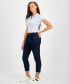 Фото #6 товара Women's Mid-Rise Tapered Slim Jeans