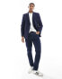 ASOS DESIGN skinny double breasted suit jacket in navy