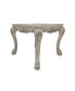 Dresden End Table, Bone White Finish