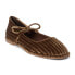 Фото #2 товара COCONUTS by Matisse Gerry Embossed Ballet Womens Brown Flats Casual GERRY-293