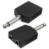 EUROCONNEX 2133 1X2 M/F Audio Splitter