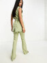 Фото #5 товара In The Style tailored flared trousers co-ord in sage