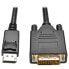 Фото #1 товара Tripp P581-006-V2 DisplayPort 1.2 to DVI Active Adapter Cable (DP with Latches to DVI-D Dual Link M/M) - 6 ft. (1.8 m) - 1.83 m - DisplayPort - DVI-D - Male - Male - Gold