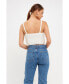 ფოტო #3 პროდუქტის Women's Fuzzy Knit Tank Top