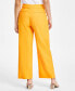 ფოტო #2 პროდუქტის Petite Linen-Blend High-Rise Wide-Leg Pants, Created for Macy's