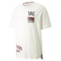 Puma Tye Graphic Crew Neck Short Sleeve T-Shirt Mens White Athletic Casual Tops