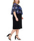Фото #3 товара Plus Size Printed Overlay Sheath Dress