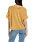 Project Social T Mesmerize Me Textured V-Neck T-Shirt Women's Gold S