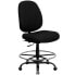 Hercules Series Big & Tall 400 Lb. Rated Black Fabric Drafting Chair