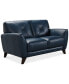 Фото #13 товара Myia 82" Tufted Back Leather Sofa and 62" Loveseat Set, Created for Macy's