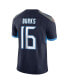 ფოტო #3 პროდუქტის Men's Treylon Burks Navy Tennessee Titans Vapor F.U.S.E. Limited Jersey