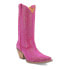 Фото #2 товара Dingo Silver Dollar Rhinestone Round Toe Cowboy Womens Pink Casual Boots DI570-