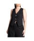 Plus Size Crystal Button Fitted Vest