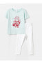 Фото #1 товара Костюм для малышей LC WAIKIKI Цветочный комплект с футболкой и леггинсами размер 2'ли