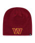 Men's Burgundy Washington Commanders Primary Beanie