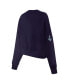 Women's Deep Sea Blue Seattle Kraken Mascot Crewneck Pullover Sweatshirt