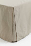 Фото #2 товара Linen-blend Twin Bedskirt