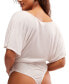 Фото #2 товара Women's Homebody Flutter Tee Bodysuit