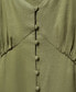 Women's Buttoned Linen-Blend Dress