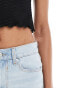 Фото #6 товара ASOS DESIGN Tall cropped mid rise straight jeans in bleach