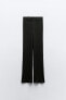 Фото #6 товара Трикотажные брюки прямого кроя в рубчик ZARA