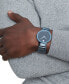 ფოტო #4 პროდუქტის Men's Swiss Sapphire Blue PVD Bracelet Watch 39mm