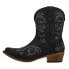 Фото #3 товара Roper Riley Shorty Snip Toe Cowboy Booties Womens Black Casual Boots 09-021-1567