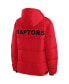 Women's Red Toronto Raptors Plush Puffer Full-Zip Jacket