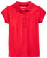 ფოტო #1 პროდუქტის Plus Girls Uniform Short Sleeve Interlock Polo Shirt