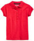 ფოტო #1 პროდუქტის Plus Girls Uniform Short Sleeve Interlock Polo Shirt