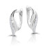 Unmistakable silver earrings with zircons M23080