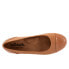 Фото #8 товара Softwalk Sonoma Cap Toe S1907-256 Womens Brown Extra Wide Ballet Flats Shoes