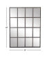 Фото #6 товара Industrial Metal Wall Mirror, 7.5" H x 51.5" L