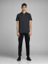 Фото #3 товара JJEPAULOS men´s polo shirt 12136668 Dark Gray Melange SLIM FIT