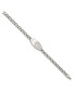 ფოტო #3 პროდუქტის Stainless Steel Brushed Medical ID 8.5 inch Curb Chain Bracelet