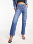 Фото #7 товара Calvin Klein Jeans high rise straight leg jeans in dark wash