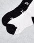 Threadbare Ski 2 pack printed star socks in monochrome