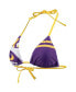Фото #3 товара Women's Purple LSU Tigers Wordmark Bikini Top